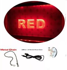 12-240V  LED Light Plate Truck RED Illuminating Sign Table fits Man Daf Scania