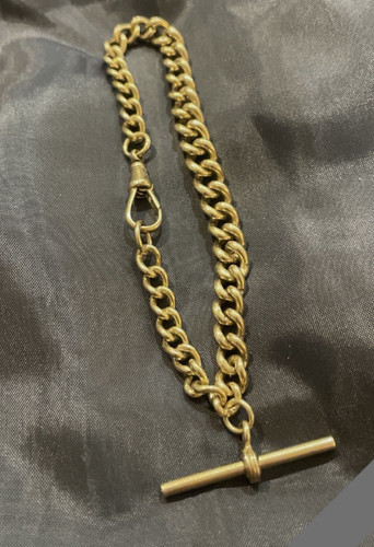 Antique 9ct yellow - gold, albert