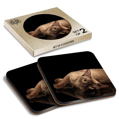Square mdf coaster burmese - square,