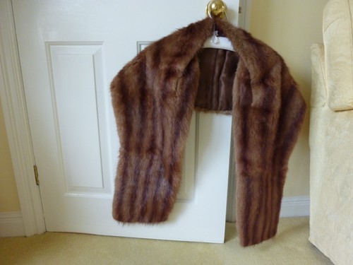 Vintage genuine mink fur stole - vintage,