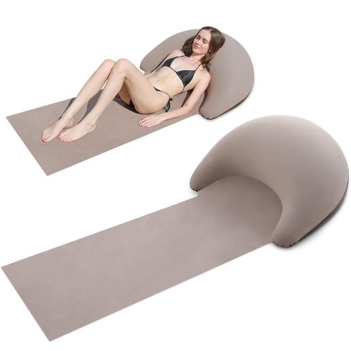 Beach mat with - beach, inflatable