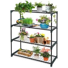 4 Tier Greenhouse Staging Shelving Flower Display Outdoor Sturdy Racking Shelves