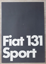 Fiat 131 Sport Brochure 1978