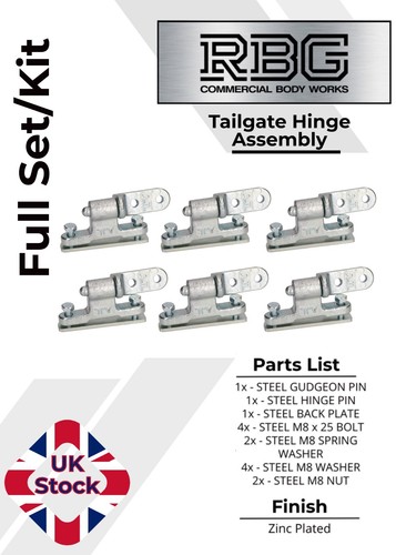 Tailgate hinge assembly - 6x,