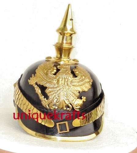 German pickelhaube leather - german,