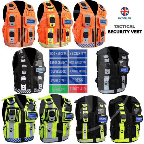 Hiviz security vest tactical - security,