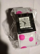 Women Pink/White Slap Watch