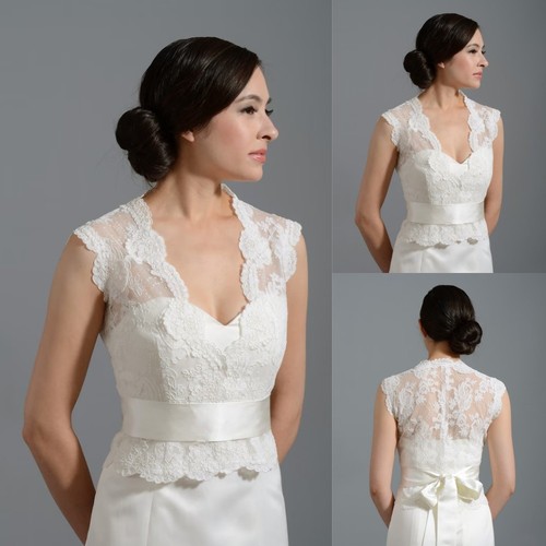 Wedding jacket lace - lace, appliques