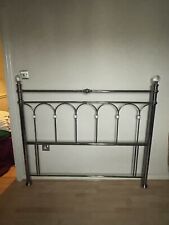Metal King size headboard in a Galvanised Brass effect