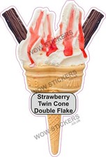 Ice cream van sticker Twin