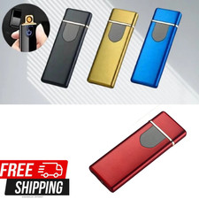 Flameless Plasma Arc Lighter Electric Lighter Touch Sensor USB Rechargeable New