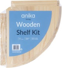Wooden corner shelf - shelf, 19cm