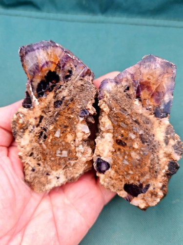Blue john fluorite crystal - blue,