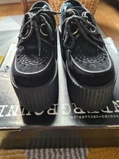 Underground Triple Sole Wulfrun Black Suede Creepers UK 3