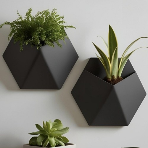 1pc hexagonal flower pot wall - 1pc,