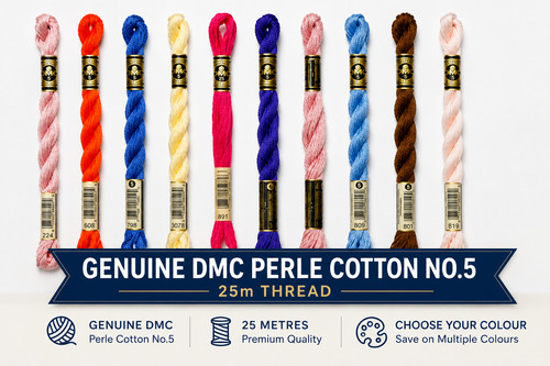 Genuine dmc perle cotton 5 - genuine,