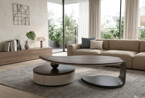 Modern wooden coffee table - modern,