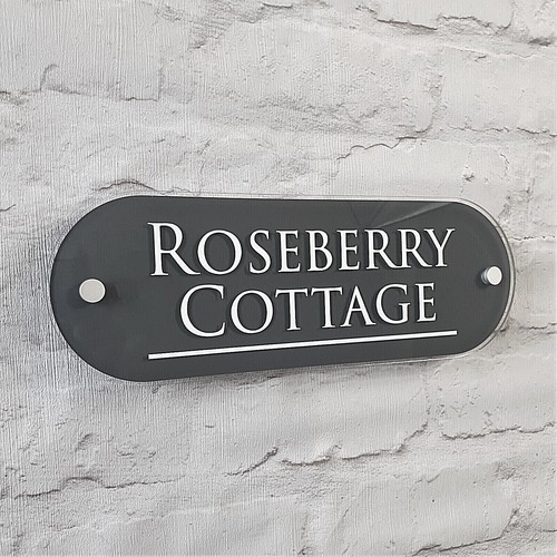 House name plaque door sign - name,