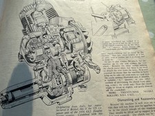 DOUGLAS VESPA 125 SERVICING MOTORCYCLE 1956 ARTICLE.