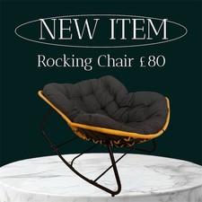 Black  Rocking Chair Oversized