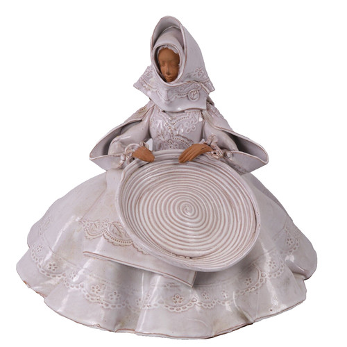 Italian art pottery massidda - art,