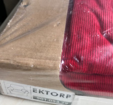 Ikea Ektorp Armchair Cover Leaby Red Corduroy RARE 501.054.29 NEW