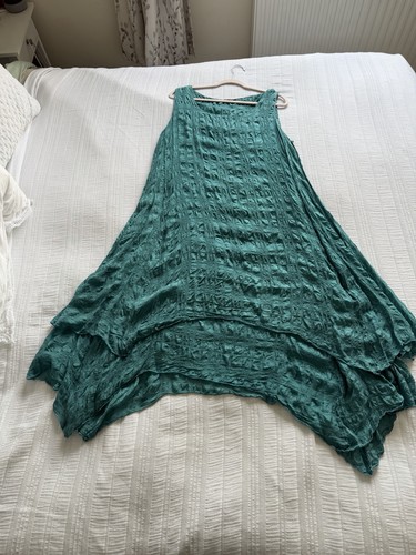 Grizas teal green - teal, silk