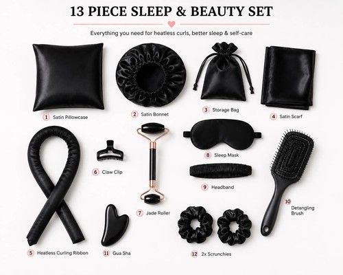 Piece heatless curling set - 13,