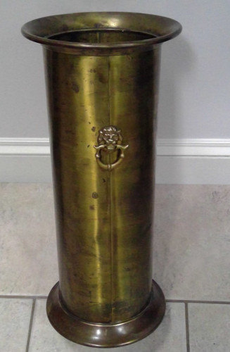 Vintage brass umbrella - vintage,