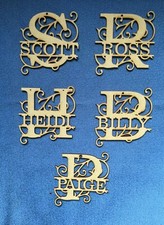 Wooden Monogram Letters