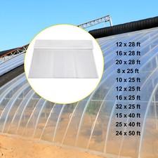 VEVOR Clear Film Poly Tunnel Greenhouse Plastic Sheet Cover Foil Horticultural