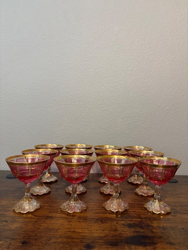 Antique moser cranberry - 12,