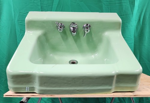 Sea foam green bathroom sink - green,