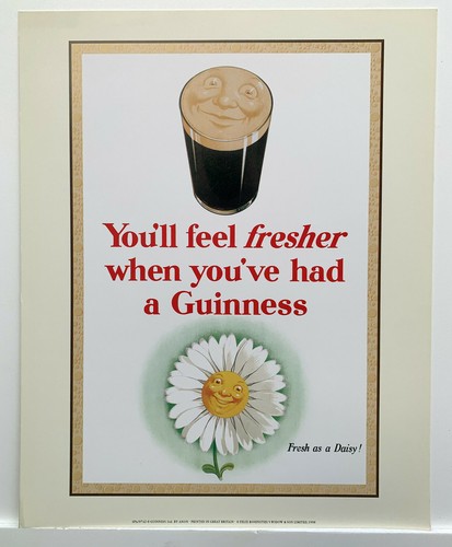 Guinness print you feel - guinness,