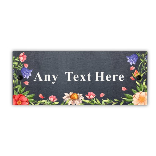 Personalised rustic slate - rustic,