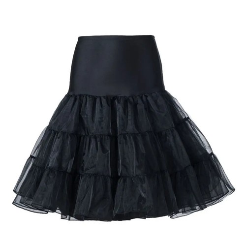 Black layered tulle - black,
