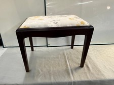 Stag Floral Upholstered Stool