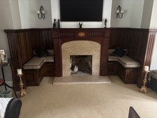 Wooden Fire Surround And Solid