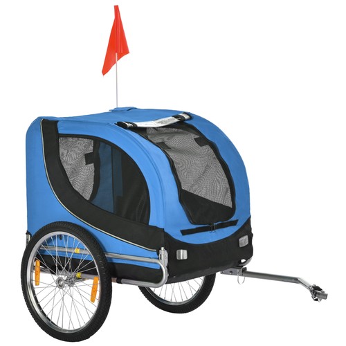 Pawhut dog bike trailer pet - pawhut,