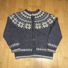 Women’s Vintage 90s dale of Norway hand knit Icelandic style wool cardigan sizeS