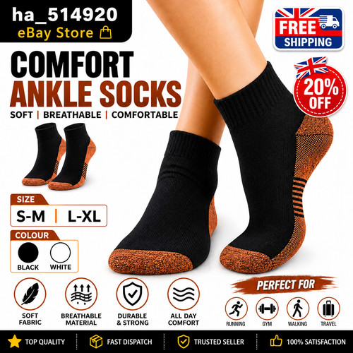 Copper compression ankle - compression, socks