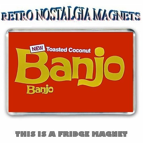 Retro banjo chocolate red - retro,