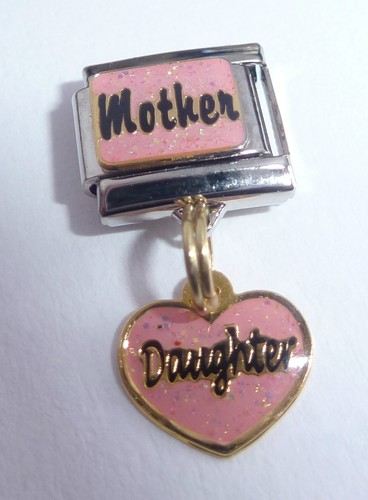 Mother daughter italian charm - mother,