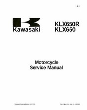 Kawasaki service manual 1993