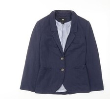 H&M Womens Blue Jacket Blazer