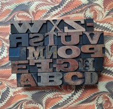 Vintage WOODEN Letterpress