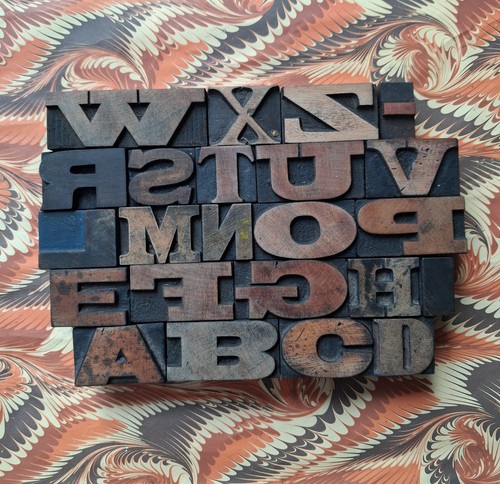 Vintage wooden letterpress - vintage,
