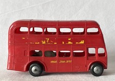 Vintage Friction Drive Triang Toy Car Red London Bus #708-12