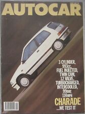 AUTOCAR magazine 6/5/1987 featuring Daihatsu Charade GTti road test, Mitsubishi