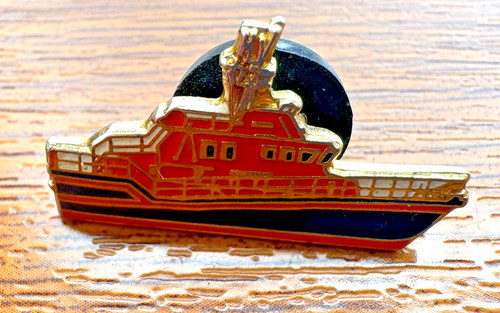 Vintage enamel lifeboat - lifeboat, rescue